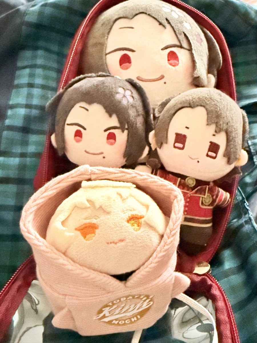 🌹🎫発券に震えながら向かう🍃のお供たち。かまぼこおてて握っててー！