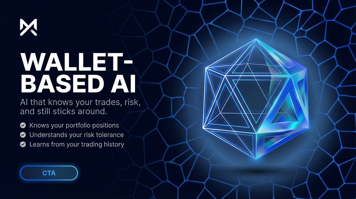 You ever look at your wallet and wonder why your AI can’t just… get you?

Not some generic chatbot spitting out copy-pasted replies.

But an agent that knows your positions, your risk tolerance, your dumb ape trades - and still sticks around to help.

That’s Wallet-Based AI. And