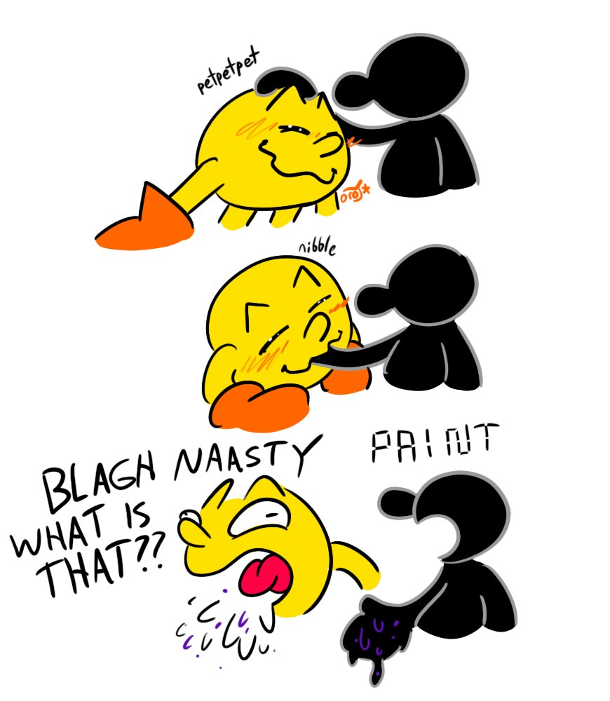 oro_junestar's tweet image. thinkin bout pac and watch again🥺 #pacman #mrgameandwatch #pacandwatch