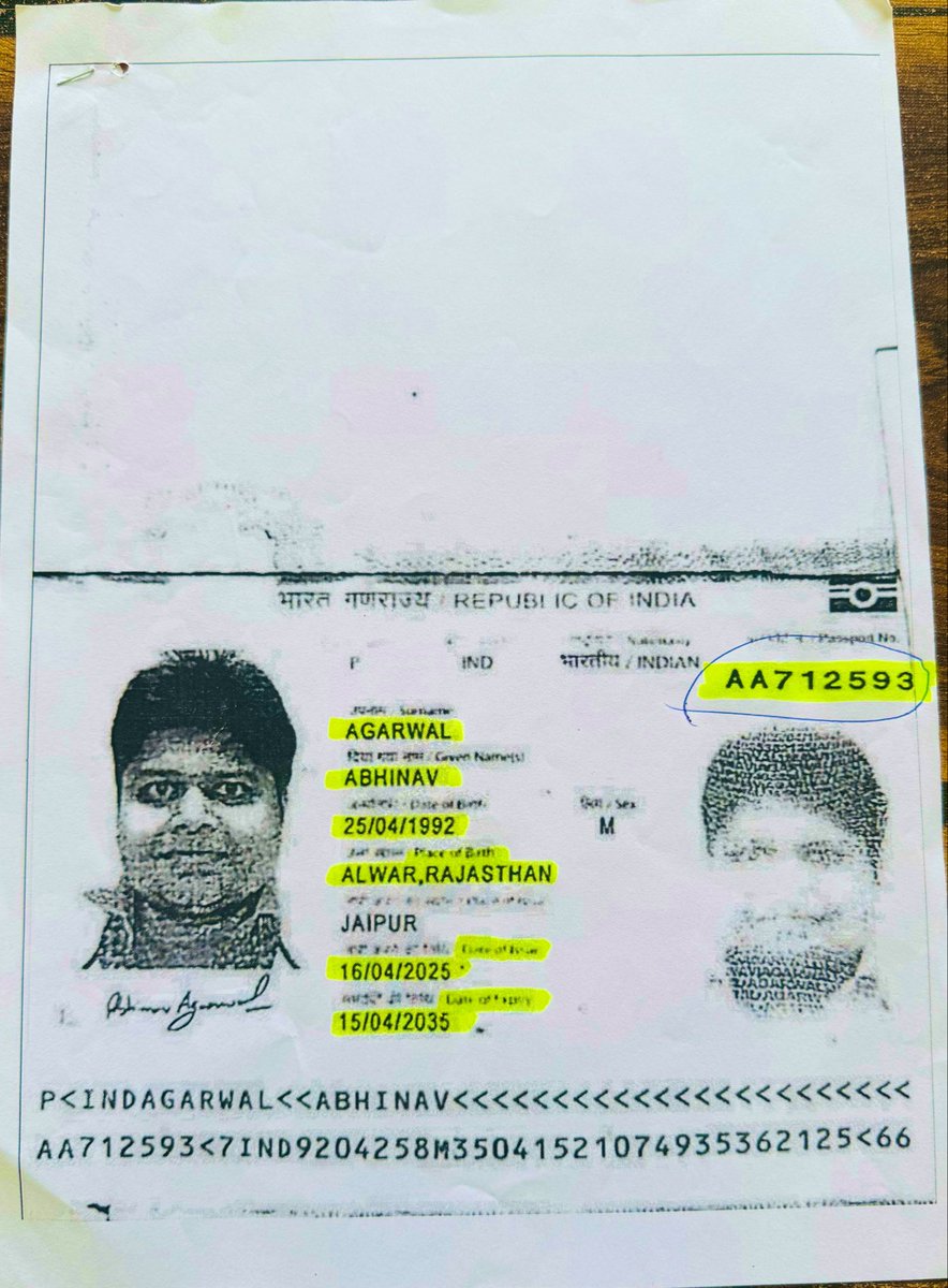 kushalmighty07's tweet photo. Hello @rpolucknow
Did you confirm the new rules from @rpolucknow regarding issuance of passports to applicants with pending criminal cases.
I hope @VipulStories told you all about how he is making good money by helping Abhinav Agarwal accused in criminal Reg case no. 23/100/2024 in the court of ACJM no.3 Alwar, who acquired passport no.AA712593 (validity: 16.04.2025 to 15.04.2035) under ‘Tatkaal Service’ by furnishing wrong details from @rpojaipur in Abusing Judicial Process and committing fraud upon the trial court to acquire ‘NOC’ so he can save him from Legal Action under Section 12 (1) (b) of IPA 1967.
Brilliant @VipulStories I hope you soon become Chief Passport Officer so individuals with pending criminal cases from across the country can benefit from your scheme to acquire passports.
@DrSJaishankar please promote @VipulStories 😊
@ranganathan_sr please write a recommendation letter.
@SecretaryCPVOIA @passportsevamea @MEAFactCheck @PMOIndia
#SupremeCourtOfIndia #SupremeCourtVerdict #CAPFBill #buyingcontent #justsaying #justasking #IranWar #WestBengalElections2026 #Modi