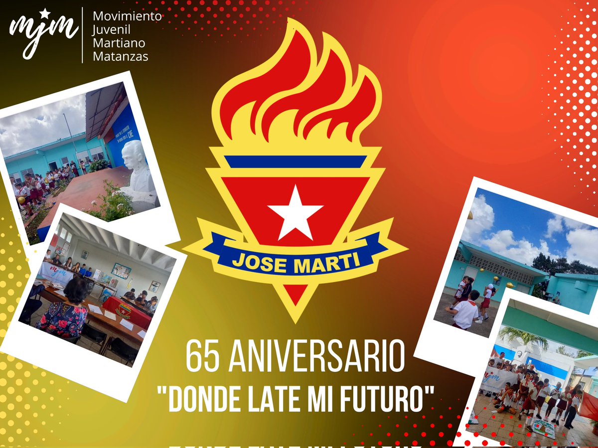 🇨🇺❤️✏️ Desde Matanzas, con el corazón pionero.

🌹| El #MJMMatanzas se une a la celebración por el Aniversario 65 de la #OPJMdeCuba. Seis décadas y media de historia, amor, ternura y compromiso con las nuevas generaciones.

#DondeLateMiFuturo #MJMCuba #EnJulioComoEnEnero