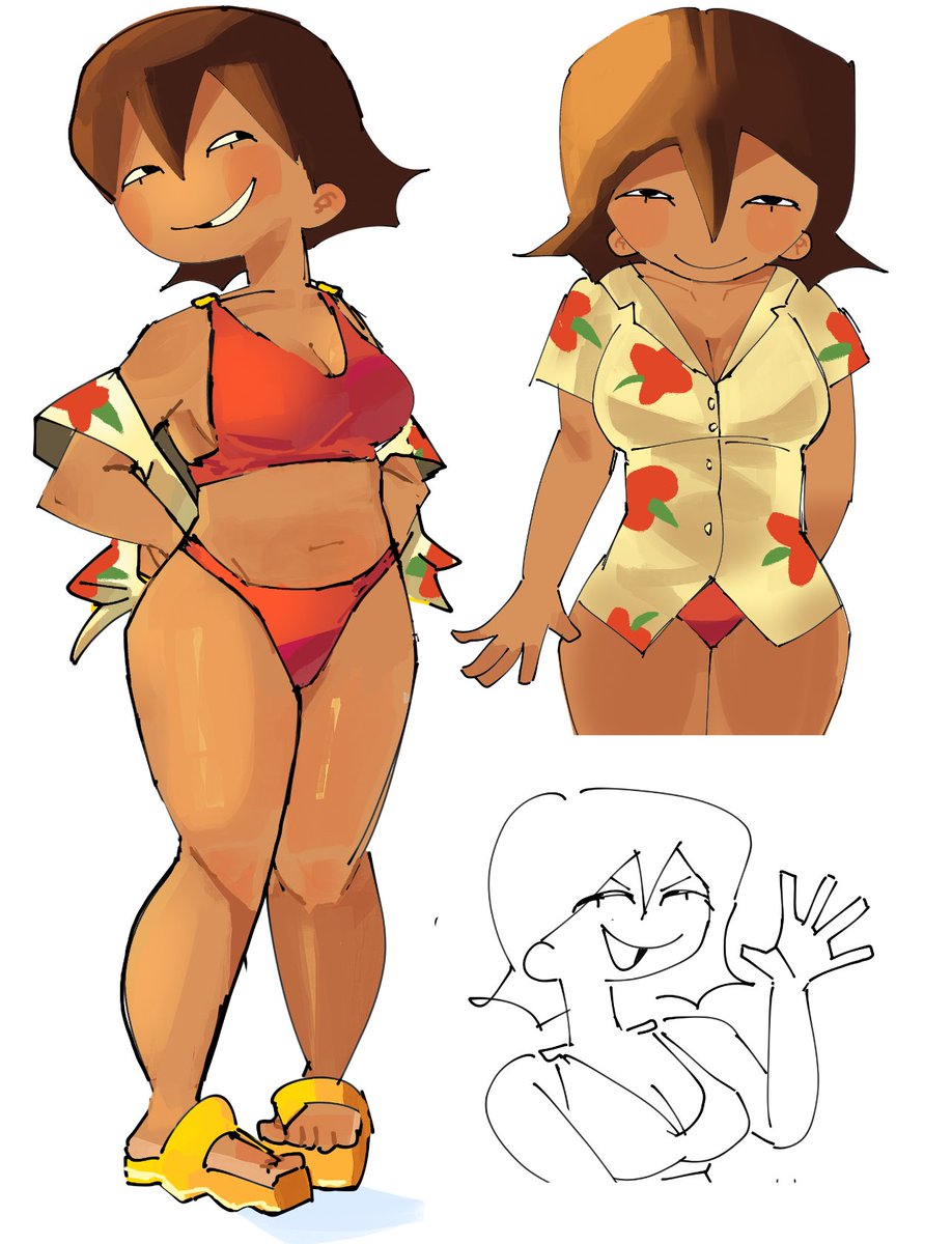 jjbrainblast's tweet photo. beach girl (oc!) https://t.co/hIlDet2Asw