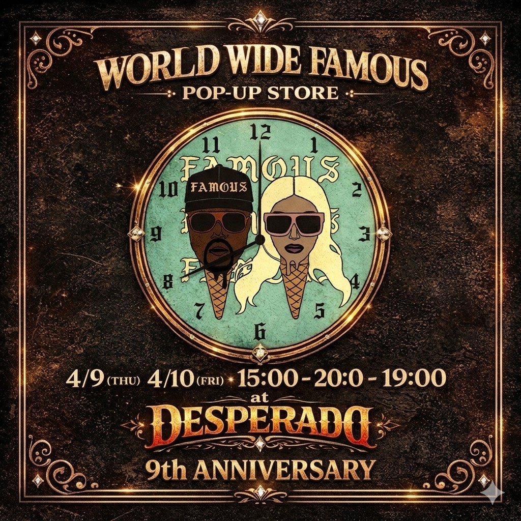 4/10デスペラードの9周年Partyがはじまるよ〜
#デスペラード　#DESPERADO