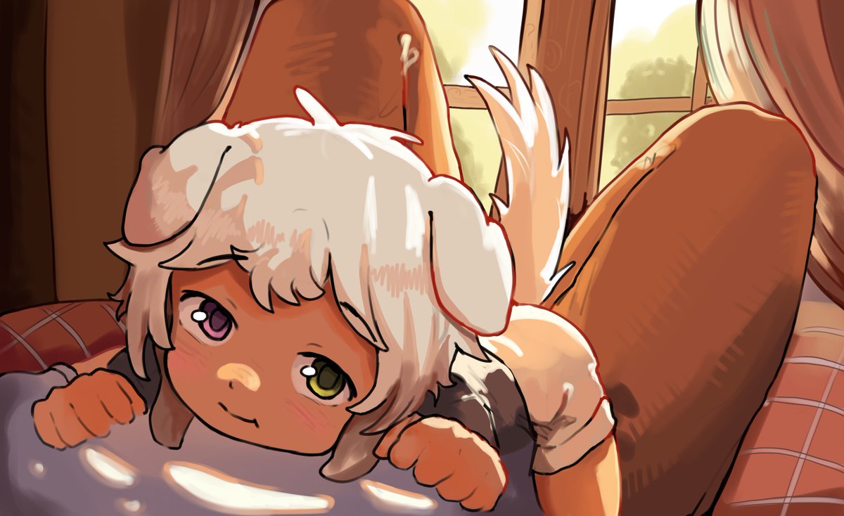 My dogboy Pavel that I commissioned the wonderful <a href="/knowby_heart/">knowbyheart ~ c0mms open</a> 
It turned out incredibly adorable ☺️