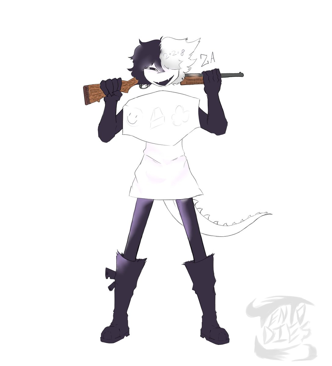 ZipAddictedd's tweet image. Latest Zip commison I bought! ShotgunXZip is the best and Aiden better watch their back. Art is by @PhykanSharkspan #fpe #fundamentalpapereducation #fpezip #zip