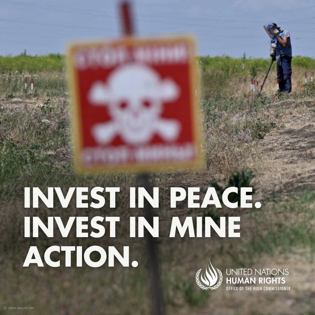 Mines and explosive devices kill or injure a person every hour. Many of them are children. I urge States to accede to or rejoin the Ottawa Treaty and invest in #MineAction to protect communities, support survivors, and rebuild lives. #IMAD2026
