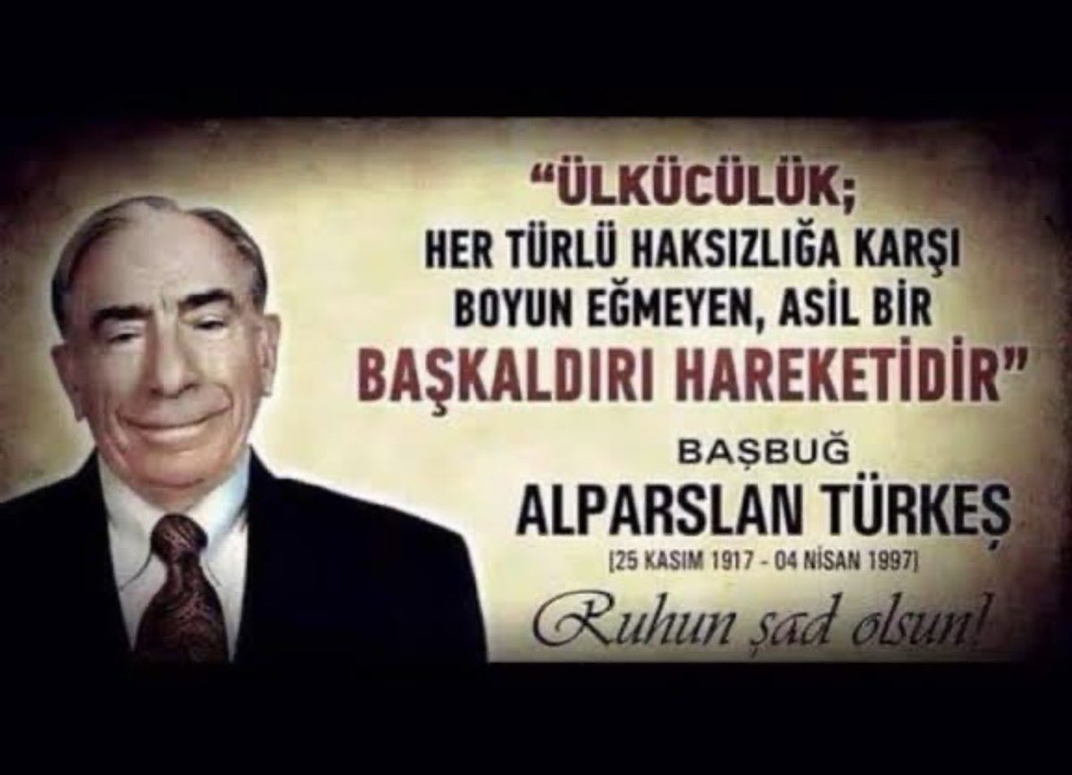 #ALPARSLANTÜRKEŞ, Vefatının 29.Sene-i devriyesinde Cennet Mekan merhum #BAŞBUĞM Alparslan TÜRKEŞ Bey'i rahmet, minnet ve fatihalarla yâd ediyorum.    Ruhu Şad, mekanı Cennet  olsun BAŞBUĞUM.
