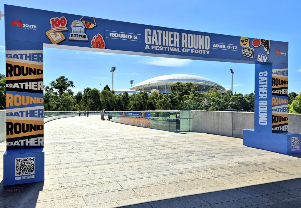 MichaelSmyth_'s tweet image. The stage is set... Next weekend tens of thousands will pass through to the hallowed turf. #AFL #GatherRound #Adelaide