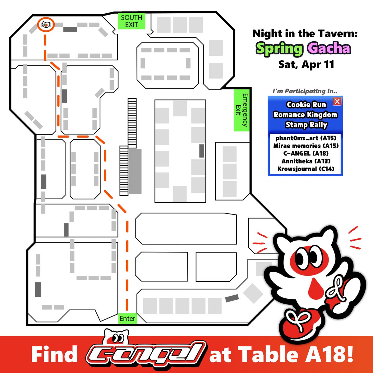 gatecardset's tweet photo. hi friends :-) I'm going to be tabling in the artist alley at Night in the Tavern: Spring Gacha on April 11th! If you're near Montclair CA come check it out, general admission is free https://t.co/vssI1jqTGf