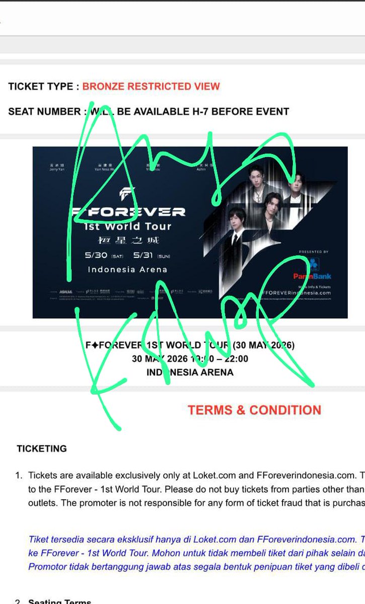 Nda | Jastip Tiket Konser tweet media