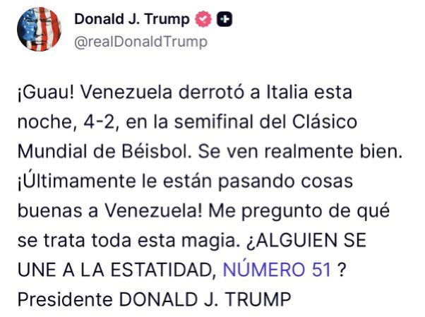 Venezolanísima #Estado51 tweet media