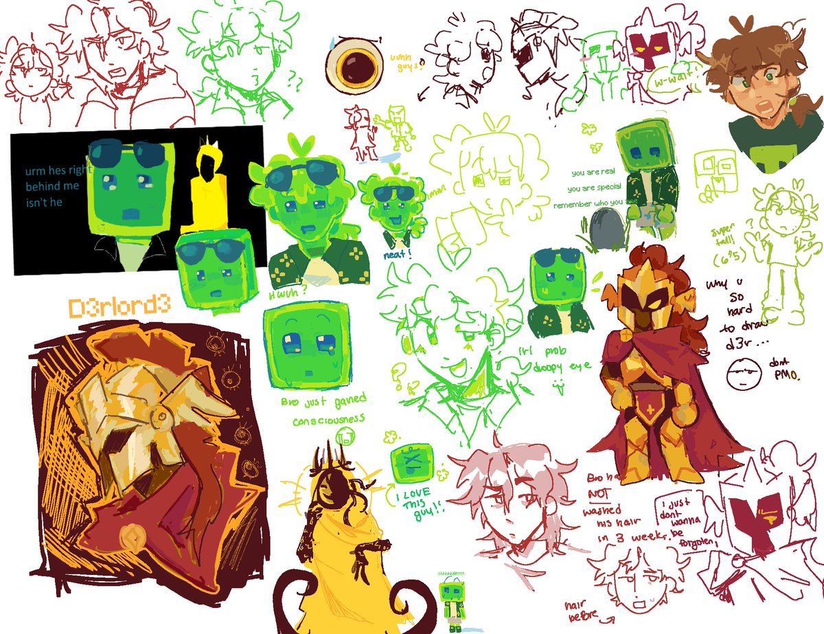 soyuberry's tweet photo. the king is yellowing #dawtdefanart #sfawtde https://t.co/bp6P0zW3o8