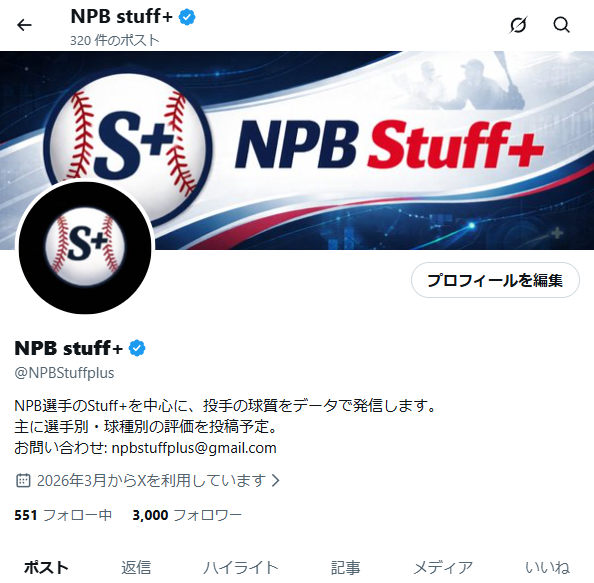 NPB stuff+ tweet media