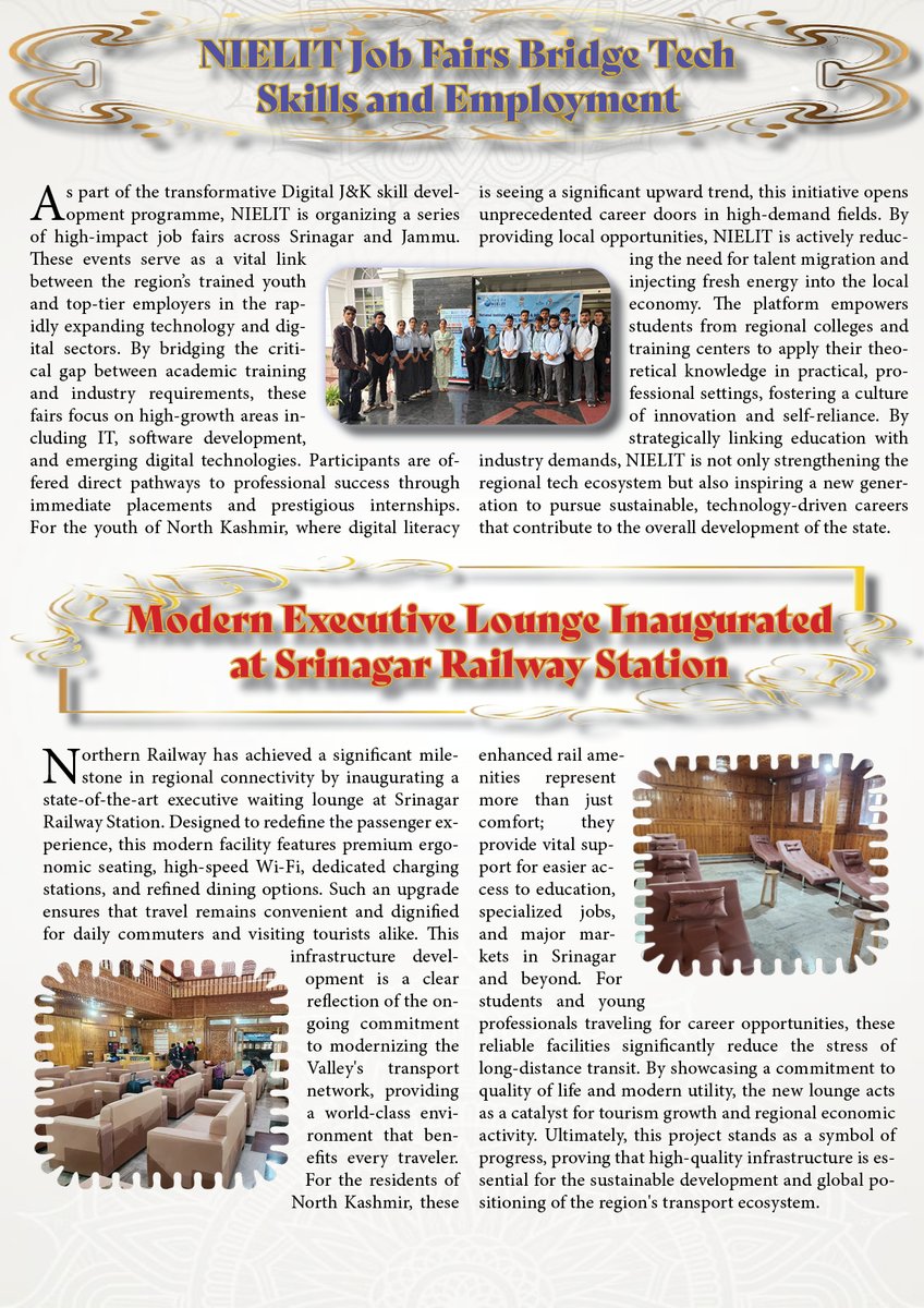 konnect_kashmir's tweet photo. The March 2026 Ramzan special edition showcases Kashmir’s cultural revival, youth achievements, tourism expansion, scientific progress, and spiritual heritage capturing the region’s resilience, unity, innovation, and advancement in education, sports, and community development. https://t.co/7iY1js7HrF