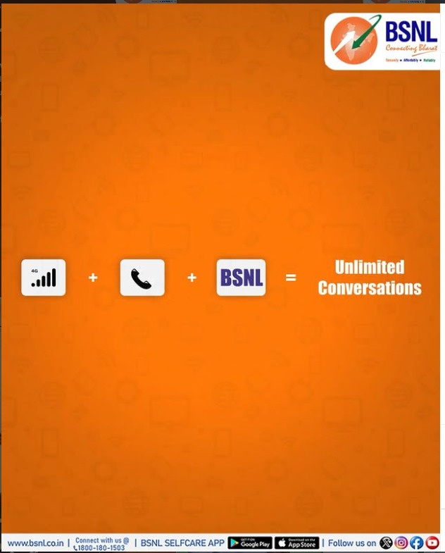 BSNL_HR's tweet photo. Kabhi short call, kabhi long talks…
BSNL ke saath bas conversations non-stop
#bsnlharyanacircle #StayConnected #BSNLIndia #EndlessTalks #NetworkStrong https://t.co/tD67jwojV1