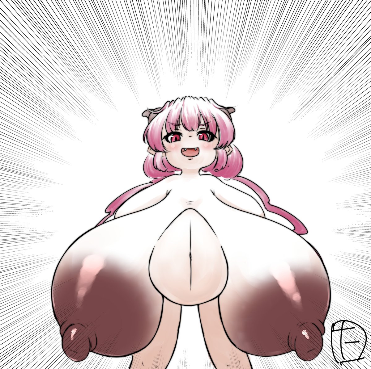 おっぱいにボテ腹をそえて 