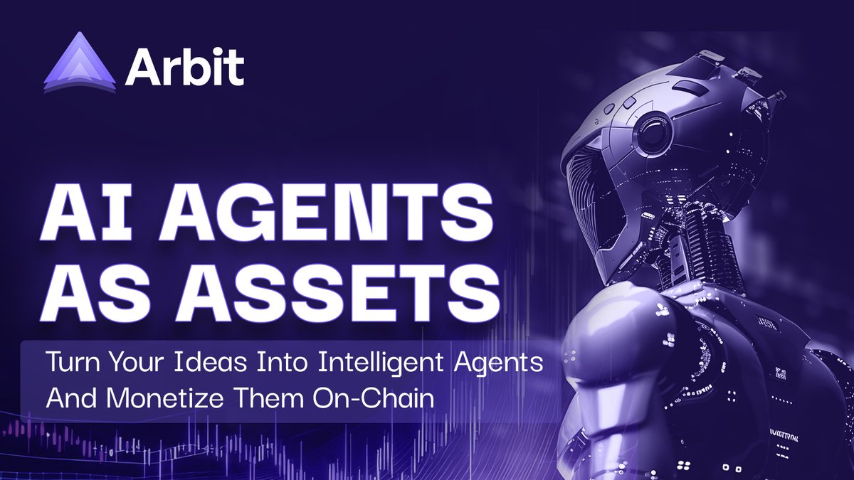 Arbit_Hub's tweet photo. 🤖 AI Agents as Assets.

With Arbit, your ideas become intelligent agents you can own, train, and monetize on-chain — powered by Proof of Creativity.

Build it.
Tokenize it.
Trade the intelligence.

#Arbit #AIAgents #Web3 https://t.co/0JU6Zk0il7