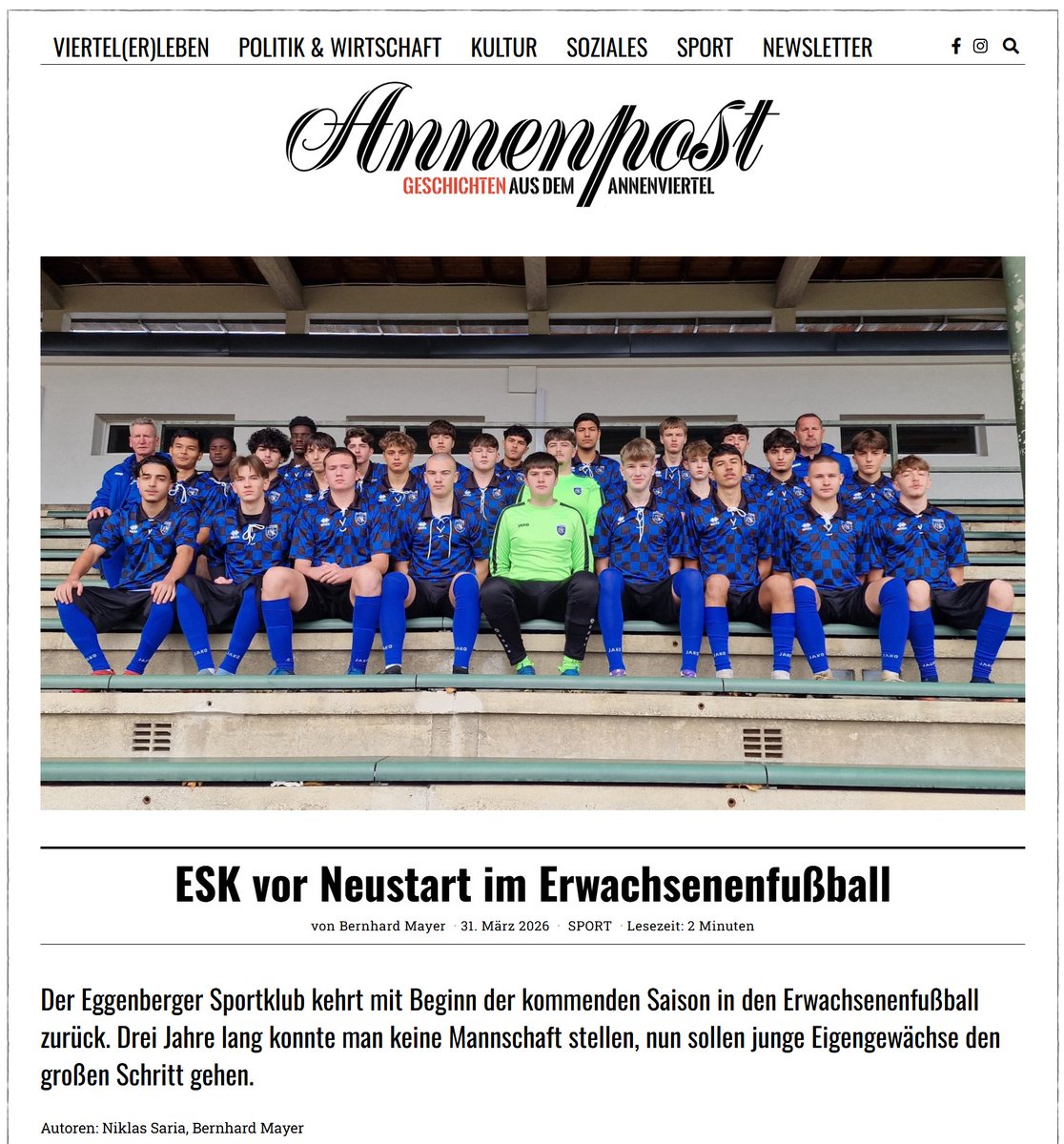 ESK vor Neustart im Erwachsenenfußball - annenpost.at