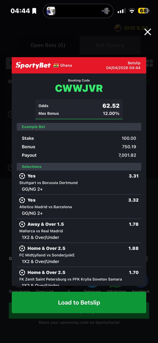 CITYBWOYoo7's tweet image. This isn’t luck, it’s calculation.🧾🎯
Follow the process and stay patient .The results will speak. 💰💯🚀
 
💥3 SLIPS TODAY 💥
#follow4more #BettingCommunity #sportsbettingtwitter #FYP