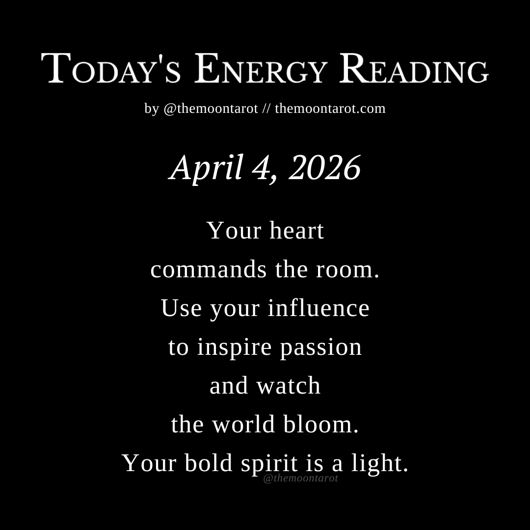 themoontarot_'s tweet photo. Today's Energy Reading: April 4, 2026 https://t.co/OzlQDoByd0