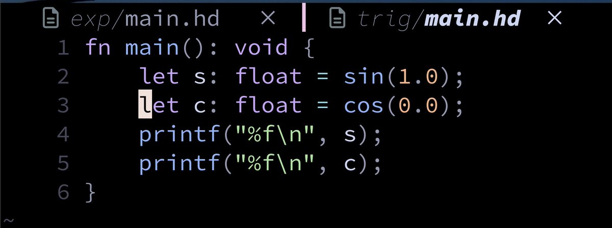 Added a bunch of  math functions in the standard library. Thanks to  LLVM intrinsics, these map directly to native CPU instructions.