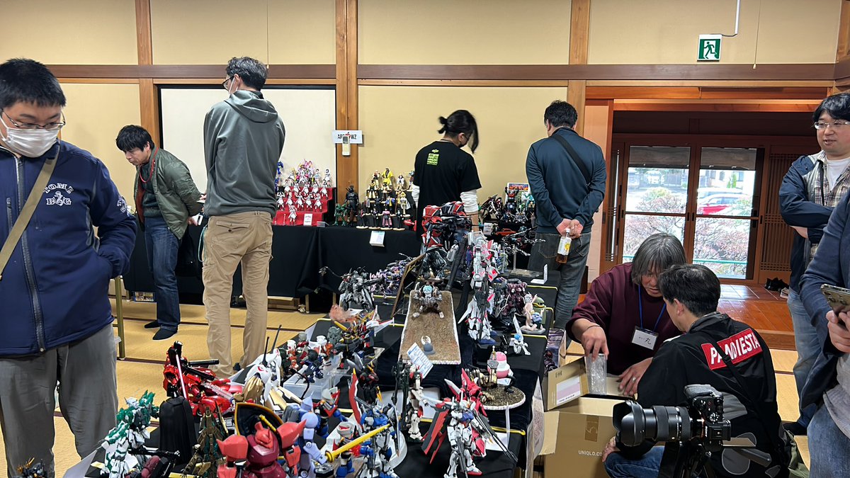 お寺で模型展示会！ tweet media