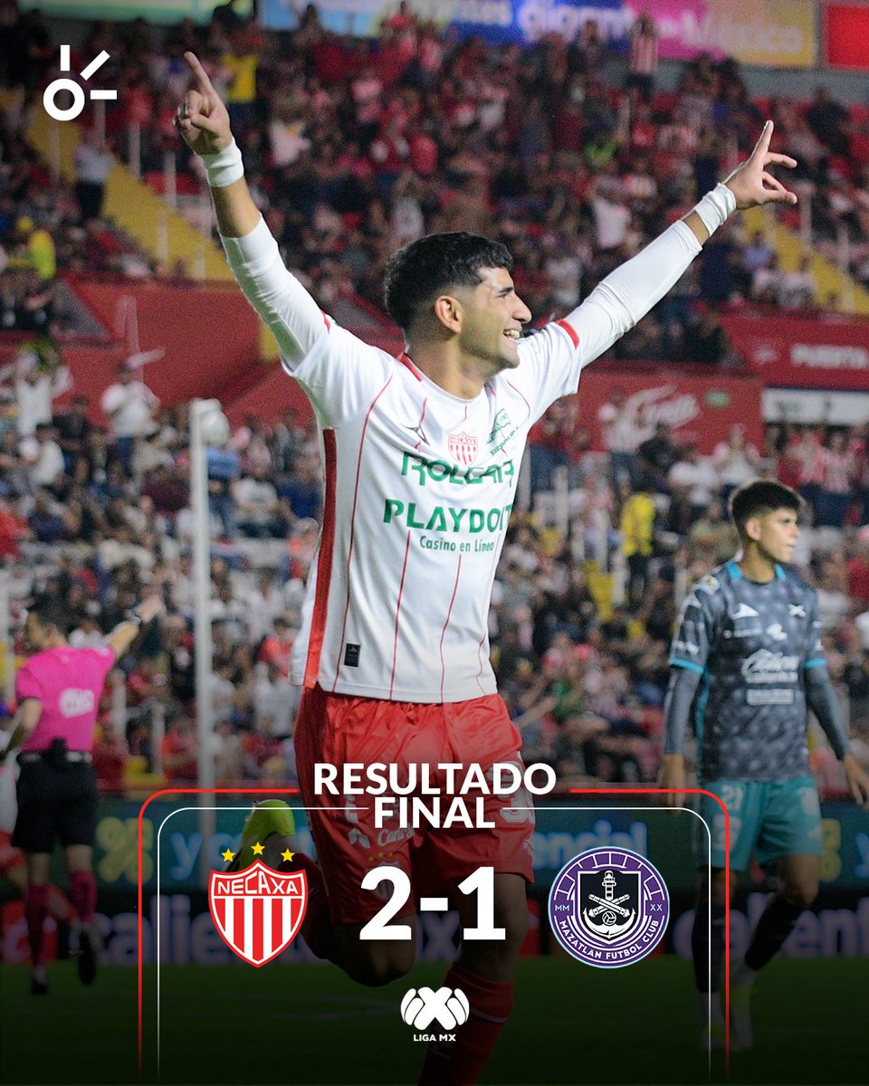 ¡EL RAYO PEGA EN CASA! ⚡🏟️

Necaxa se impuso 2-1 ante Mazatlán en el Estadio Victoria, llevándose un triunfo clave frente a su gente 😮‍💨

Con goles de Javier Ruiz y Alexis Peña, los Rayos hicieron valer la localía y se quedaron con los tres puntos 👀