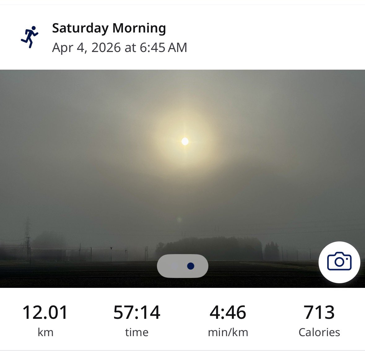 runner_eiki's tweet photo. 今朝は気温6℃ 湿度85%🌫️の中、朝ラン18.11km♪
厚底シューズで12㌔ Mペース走🏃💨
アップ時から、クセになっている右脇腹の“差し込み”😣
レースでも起こり得るので、よいシミュレーションになったと考えよう😇
縄跳び💯回+二重跳び 9+4+17+22回
#ASICS #MagicSpeed2 👟
#朝ラン
#走れることに感謝 https://t.co/33LLBxQcsa