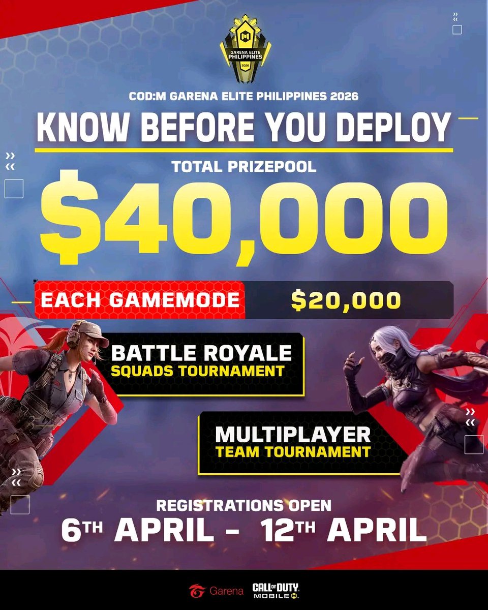🏆CODM Garena Elite Philippines 2026! $40,000 USD Prize Pool! 🪂 Battle ...