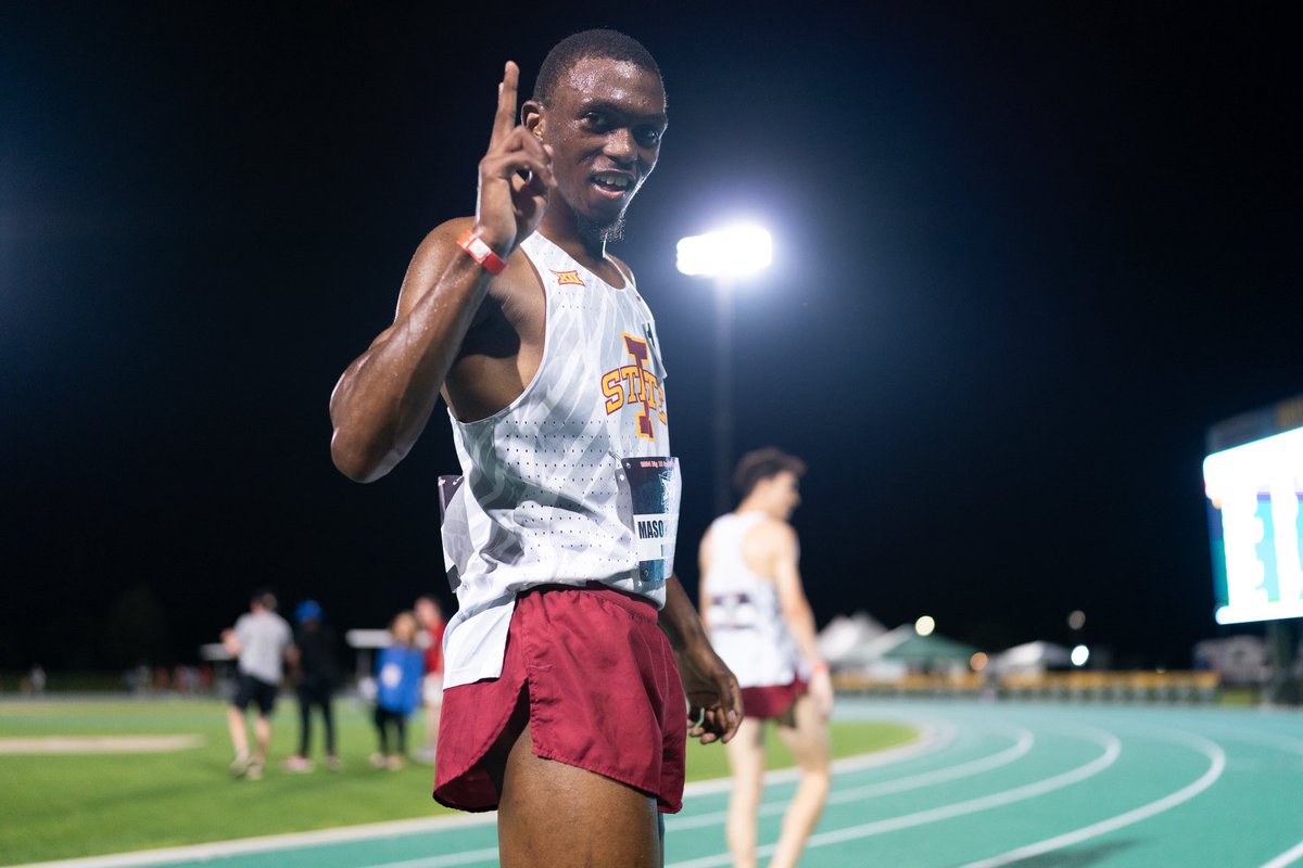 Stanford Invite 10K Invite 🔥🔥

4. Sanele Masondo 27:54.77 (#4 ISU)
14. Meshack Kimutai 28:02.19 (#7 ISU)

#CycloneSZN