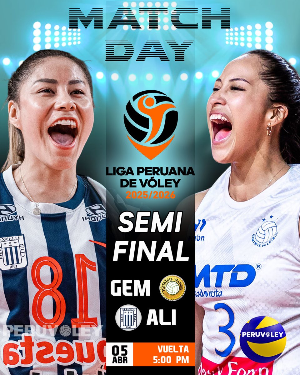 peruvoley_pe's tweet image. 🔥 𝗗𝗜́𝗔 𝗗𝗘 𝗣𝗔𝗥𝗧𝗜𝗗𝗢 🔥
🏆 SEMIFINAL - VUELTA
GEMINIS 🆚 ALIANZA
¿QUIÉN SE LLEVA EL TRIUNFO?💪🏐
¡DÉJANOS TU PRONÓSTICO!👇
📅 05 DE ABRIL | 🕔 5:00 PM
🏟️ POLIDEPORTIVO LUCHA FUENTES
📺 EN VIVO POR LATINA TV APP y WEB
#LPV #LigaPeruanaDeVóley