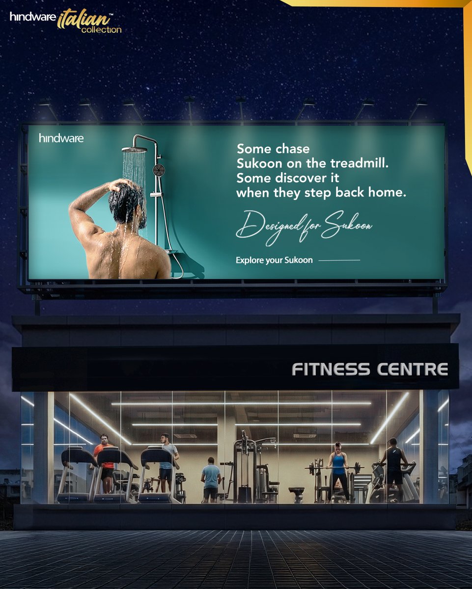 Hindware_India's tweet image. While you chase Sukoon on the treadmill.
We design it for the moment you step back home.

Explore your Sukoon at the Hindware Experience Center.

#Hindware #DesignedForSukoon #HindwareExperienceCenter