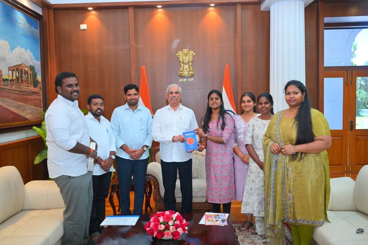 ABVP delegation of <a href="/ABVPNorthTN/">ABVP Tamilnadu - North</a> met Hon’ble Governor Shri. Rajendra Vishwanath Arlekar and submitted a memorandum highlighting the collapse of higher education in the state, including serious concerns over campus issues.
#ABVP #SaveEducation #TamilNadu