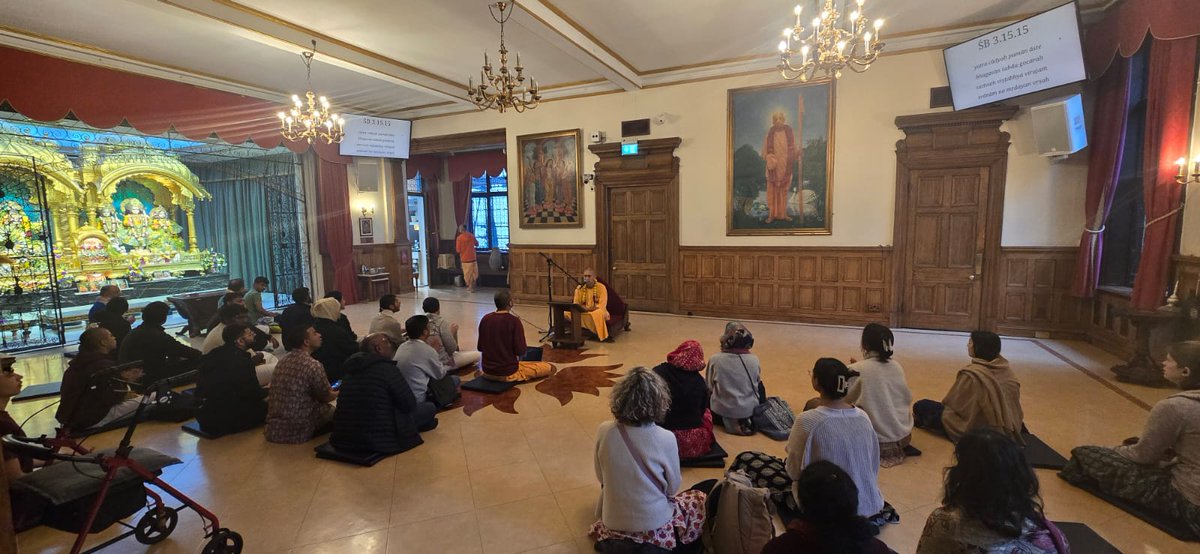 GaurangaDas's tweet image. Grateful to get an opportunity to share Srimad Bhagavatam with the devotees at ISKCON @ISKCON_Manor 

#gaurangadas #iskcon