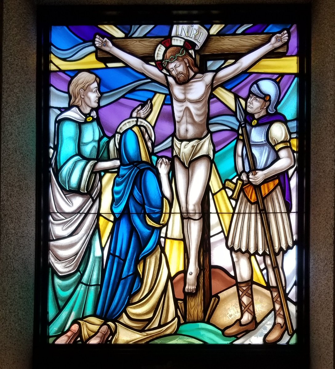 LegionOfMaryTO's tweet photo. When Jesus saw his mother, and the disciple whom he loved standing near, he said to his mother, “Woman, behold, your son!” 

Then he said to the disciple, “Behold, your mother!” And from  that hour the disciple took her to his own home.

— John 19:26-27 https://t.co/19Jus3yQU9