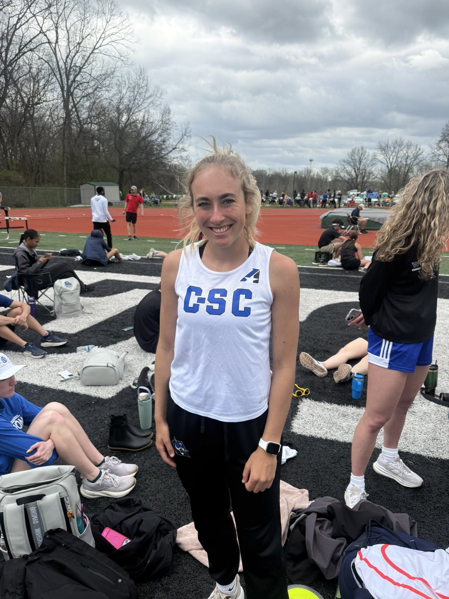 CSCWildcatXCTF's tweet photo. Abagail Mooney finishes her first career heptathlon and finishes strong!

100H: 17.55 PR
High: 4’ 10.5”
Shot: 25’ 11” PR
200m: 30.50 PR
Long: 14’ 7.75”
Jav: 63’ 10”
800m: 2:55.10 PR

Total: 3096 - #3 in CSC history https://t.co/72sCHZFhFZ