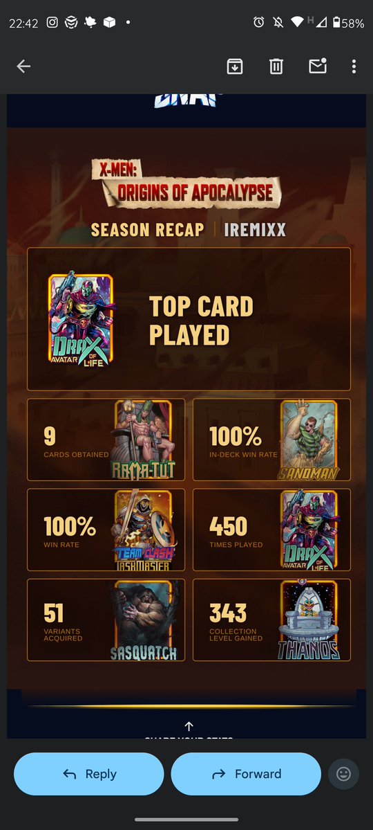 No credits?  #MarvelSNAP