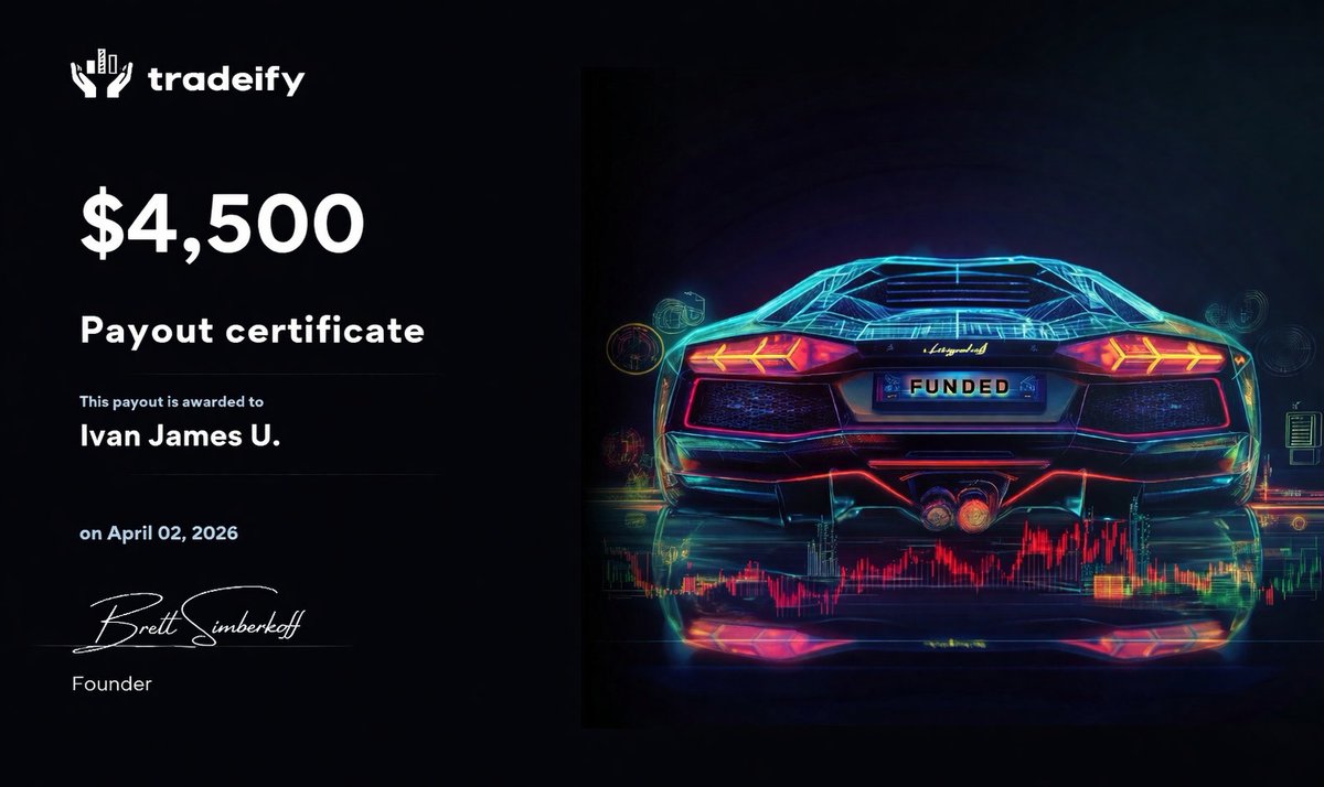 Got my payout again with <a href="/Tradeify/">Tradeify</a> 💚

$1,000 × 5 $50K SELECT DAILY Accounts = $5,000/day

After the profit split, you're looking at roughly $4,500 per day.   

40% OFF 🎟️ 
CODE: KAI  tradeify.co/?ref=5W1KJVCY