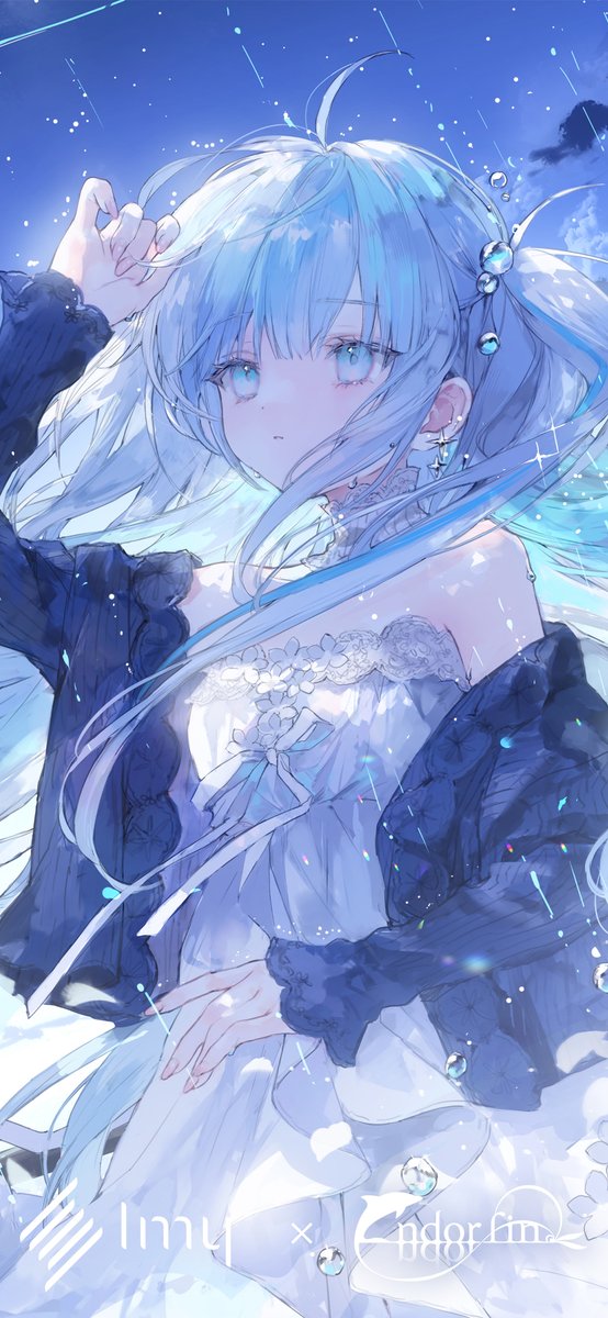 雨雫とプレアデス』スマホ壁紙☂ タップで縦長になります Imyのスマホ
