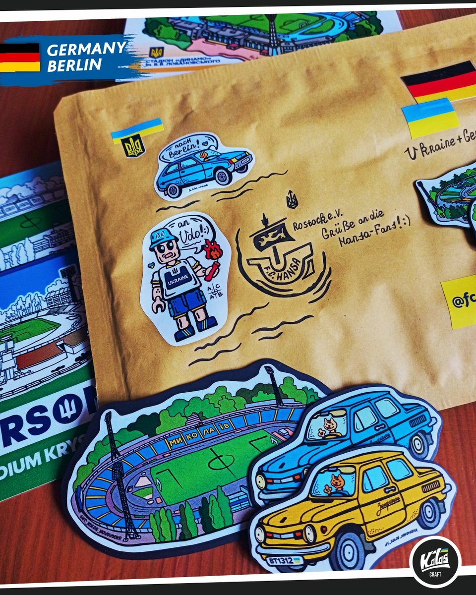 UkroArt's tweet photo. До славного міста Берлін, з любов'ю до крафту 🇺🇦 🚚 🇩🇪. Подяка за довіру до справи та чудовий смак в обранні робіт. Вітання фанам "Ґанзи" 🔴🔵 Росток. Ваша підтримка допоможе створити ще більше крутих штук! #Stadiums #Hansa #HansaRostock #BeerCoasters #Berlin #Костери #Coasters https://t.co/8L9mXsJSXk