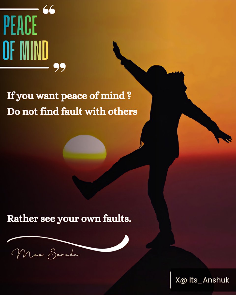 Its_Anshuk's tweet image. Peace of Mind.

#peace #peaceful #peaceofmind #PeacefulMind #people #selfcare #selfimprovement #self

#quote #quotes #motivationalquotes #motivationalquote #life #lifelessons #thought #quotesdaily #inspiration #inspirational #quoteoftheday #quotesoftheday #thoughtfortheday #learn