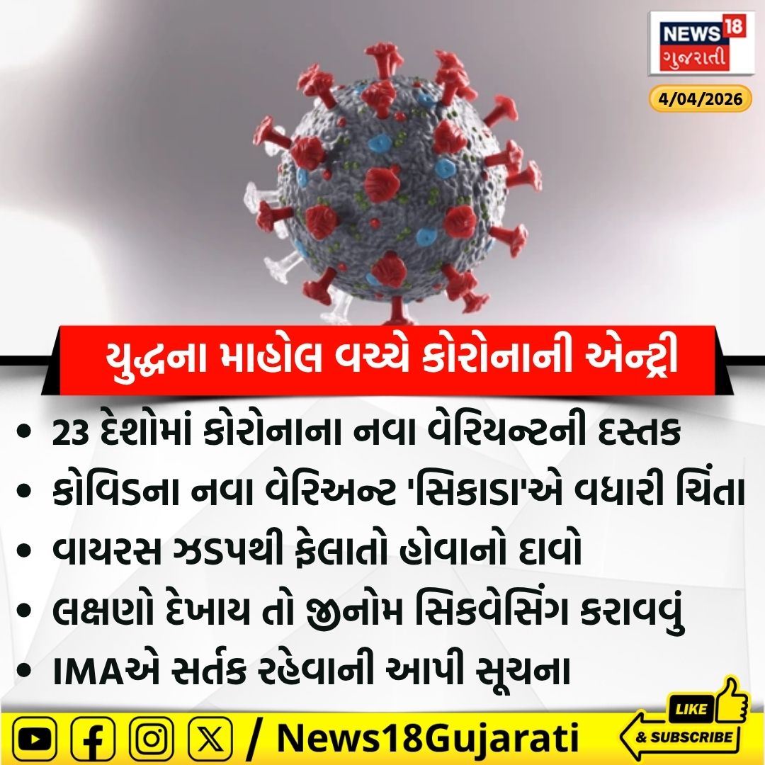 News18Guj's tweet image. યુદ્ધના માહોલ વચ્ચે કોરોનાની એન્ટ્રી 

#Covid19 #coronavirus #News18Gujarati