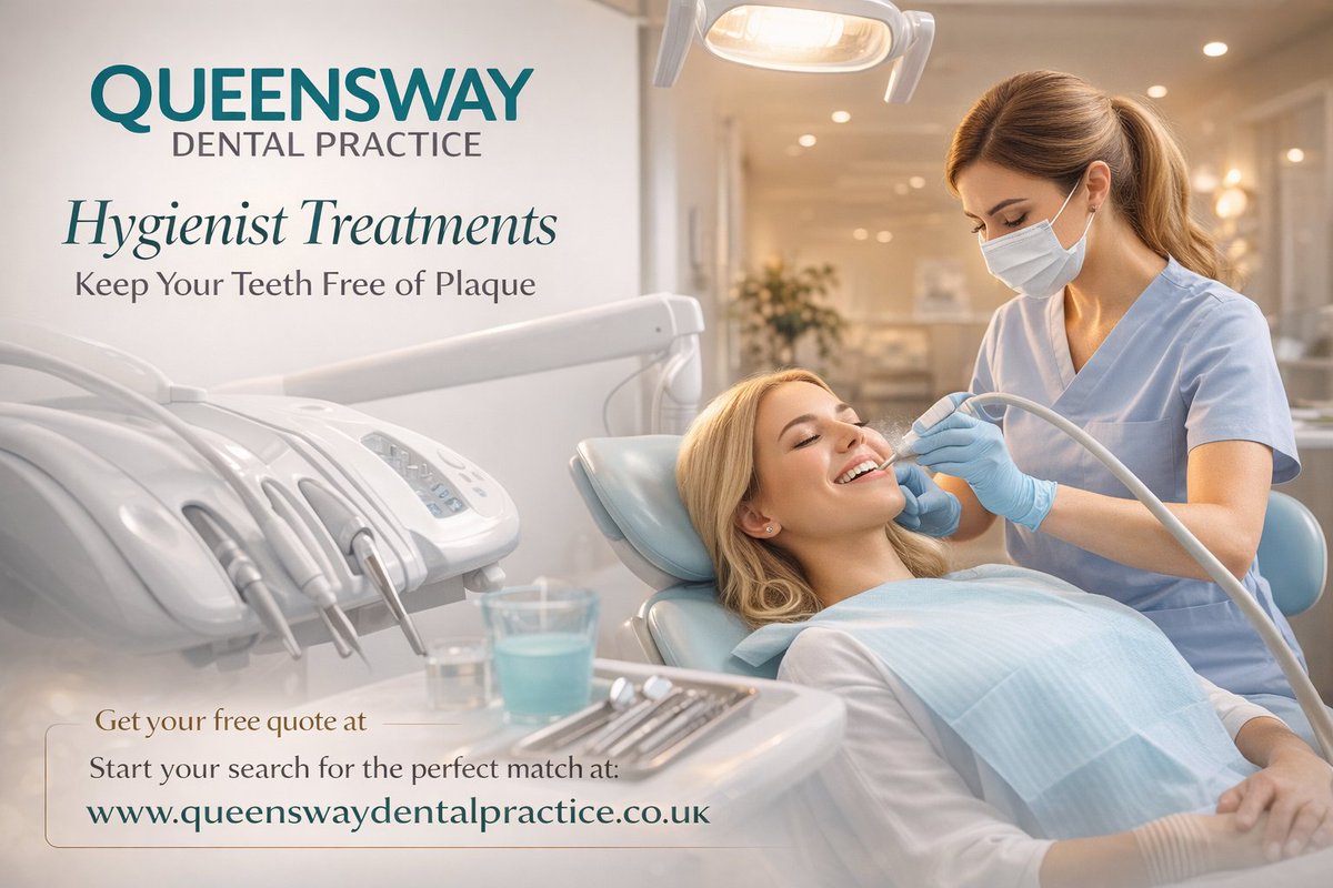Keep your smile plaque-free with expert hygienist care at Queensway Dental 🦷✨ Book now!
#DentalCare #HealthySmile #OralHealth