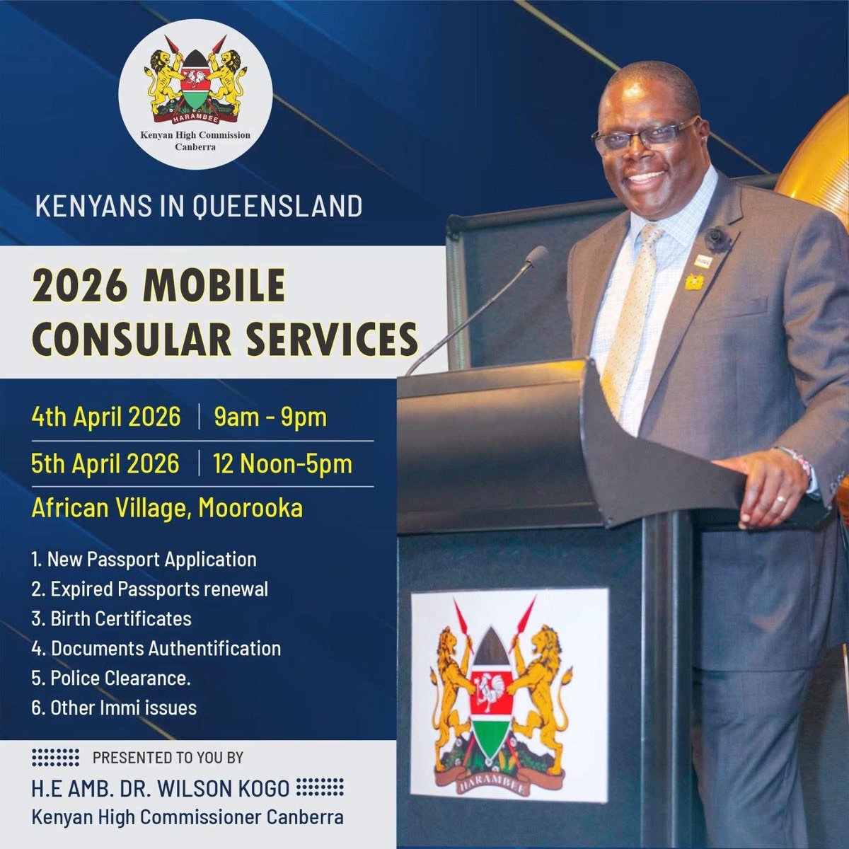 Kenya High Commission, Canberra tweet media