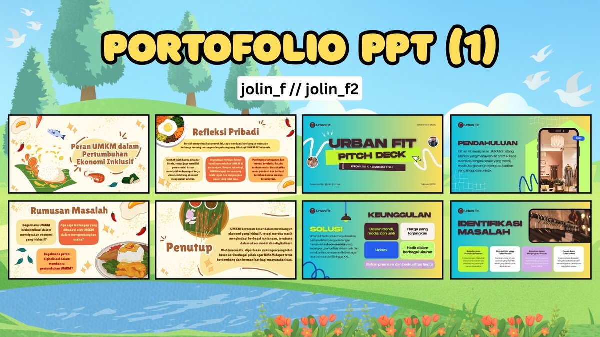 chooseurjoy's tweet photo. @gfmzey Sini kak, ppt start 3k per slide yaa, bisa langsung selesai hari ini. Yuk kak, untuk fast respond dan pengerjaan cepat bisa hubungi WA di bio 💐 https://t.co/73YxtqvI8l