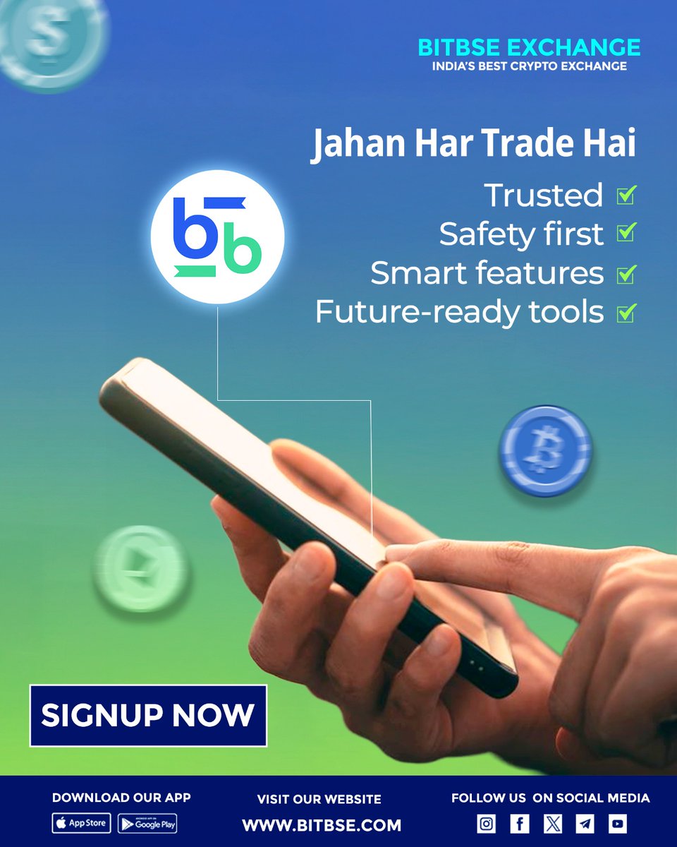Trade smarter, safer, and faster—your crypto journey starts here. 🚀
Join the future of trading with powerful tools and trusted security.
.
#CryptoTrading #Bitbse #InvestSmart #Blockchain 
.
Disclaimer: Nothing on this page is financial advice, please do your own research!