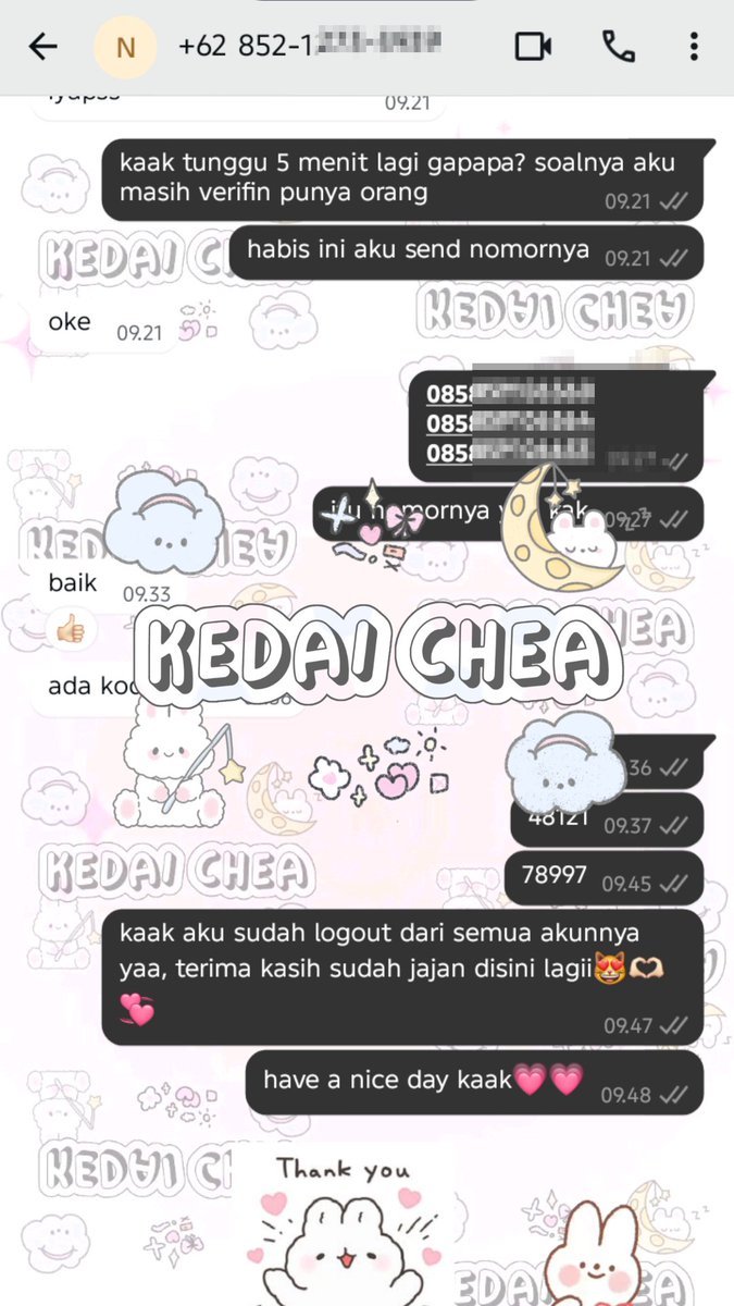 cheatesti's tweet photo. testimoni 1524-1527

nokos WhatsApp garansi
nokos telegram 3
YouTube famplan 2B
nokos midikring https://t.co/CfsBOUGQPb