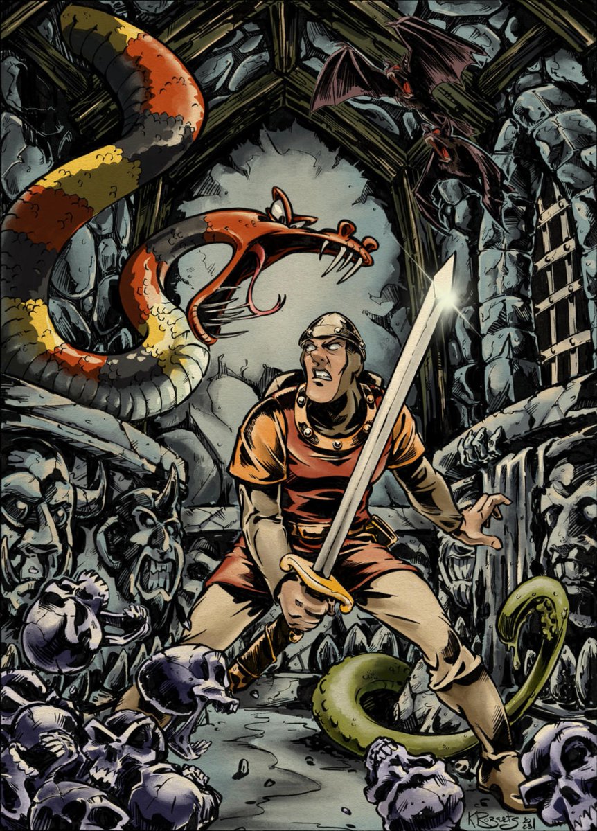 cimerians's tweet image. Dragon's lair by Kyle-Roberts
#80s #RETROGAMES