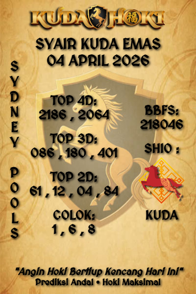 kudahoki88's tweet photo. KUDAHOKI | SYAIR SYDNEY POOLS 04 APRIL 2026 | SYAIR KUDA EMAS
#kudahoki #syairkudaemas #syairsdy #syairsydney #syairsydneypools #prediksisdy #prediksisydney #prediksisydneypools #sdy #sydney #sydneypools https://t.co/qv8MVP8p3Q