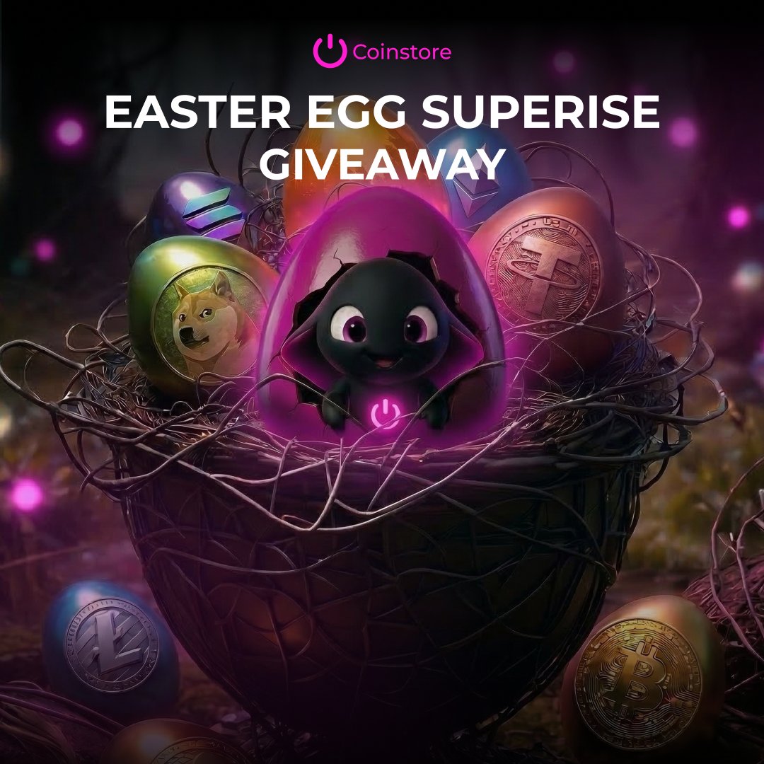🐰🥚 #Coinstore Easter Egg Surprise Giveaway
Celebrate Easter with Coinstore &amp; unlock your crypto surprise 🎁
We’ve prepared a $100 reward pool 💲 ready to be cracked 👀

How to join: 
✅ Follow @Coinstore  
✅ Like + RT + tag 3 friends
✅ Comment the Easter gift you wish for
